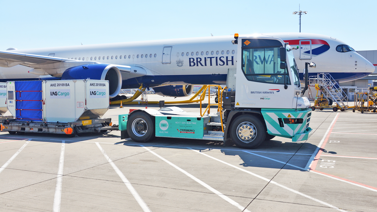 IAG Cargo trials first electric terminal tractor at London Heathrow airport